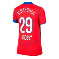 Paris Saint-Germain Bradley Barcola #29 Tretí Ženy futbalový dres 2025-26 Krátky Rukáv